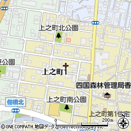 香川県高松市上之町1丁目7周辺の地図
