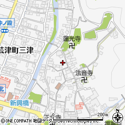 広島県東広島市安芸津町三津3604周辺の地図