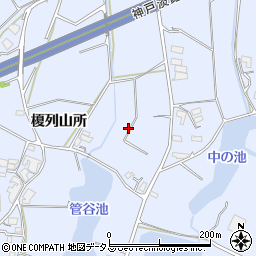 兵庫県南あわじ市榎列山所周辺の地図