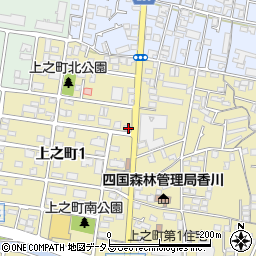 香川県高松市上之町1丁目4-20周辺の地図