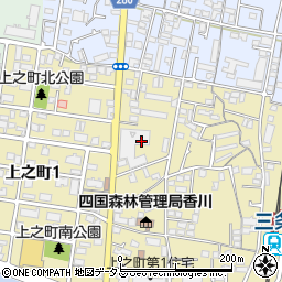 香川県高松市上之町2丁目1-43周辺の地図
