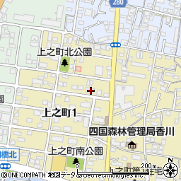香川県高松市上之町1丁目4-26周辺の地図