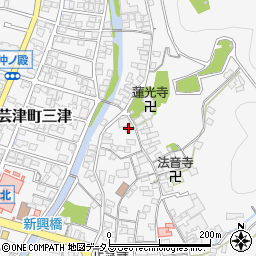 広島県東広島市安芸津町三津3601周辺の地図