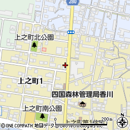 香川県高松市上之町1丁目4-18周辺の地図