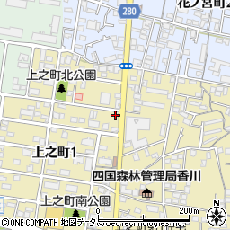 香川県高松市上之町1丁目4-15周辺の地図