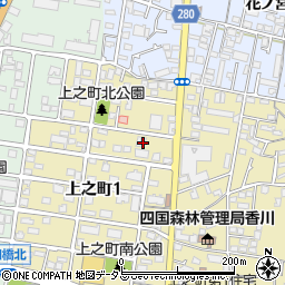 香川県高松市上之町1丁目4-10周辺の地図