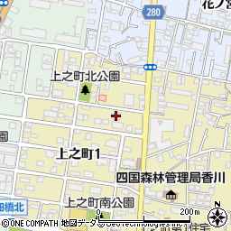 香川県高松市上之町1丁目4-5周辺の地図