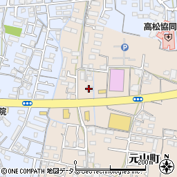 レンタルの四国　高松営業所周辺の地図