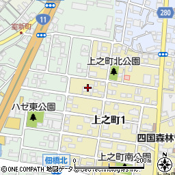 香川県高松市上之町1丁目5周辺の地図
