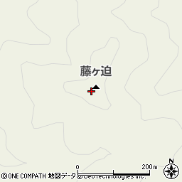 藤ケ迫周辺の地図
