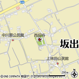 西招寺周辺の地図