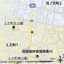 香川県高松市上之町2丁目1-46周辺の地図