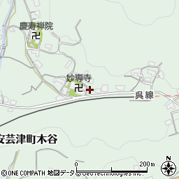 広島県東広島市安芸津町木谷2887周辺の地図