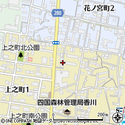 香川県高松市上之町2丁目1-48周辺の地図