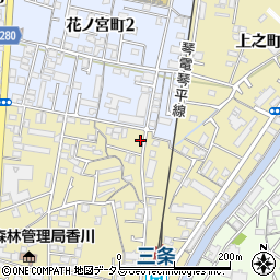 香川県高松市上之町2丁目3-8周辺の地図