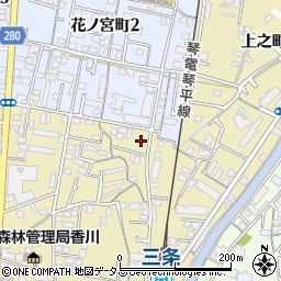 香川県高松市上之町2丁目3-6周辺の地図