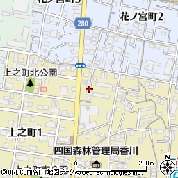 香川県高松市上之町2丁目1-4周辺の地図