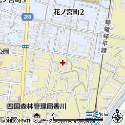 香川県高松市上之町2丁目2周辺の地図