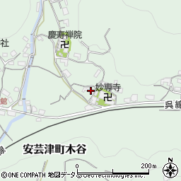 広島県東広島市安芸津町木谷2850周辺の地図