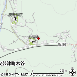 広島県東広島市安芸津町木谷2886周辺の地図