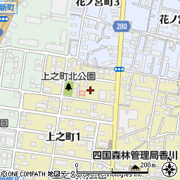 香川県高松市上之町1丁目3周辺の地図