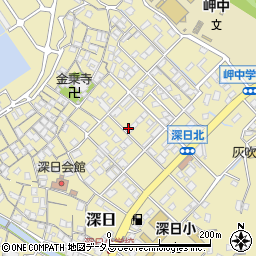 大阪府岬町（泉南郡）深日周辺の地図