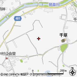 兵庫県洲本市千草周辺の地図