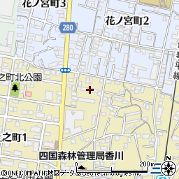 香川県高松市上之町2丁目1-14周辺の地図