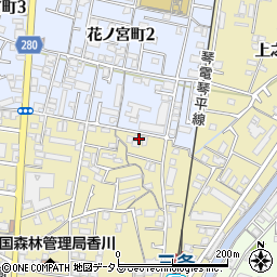 香川県高松市上之町2丁目3-3周辺の地図