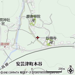 広島県東広島市安芸津町木谷2857周辺の地図