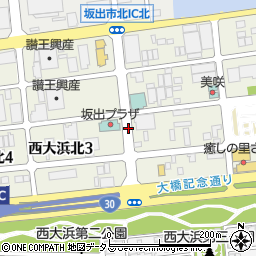 香川県坂出市西大浜北周辺の地図