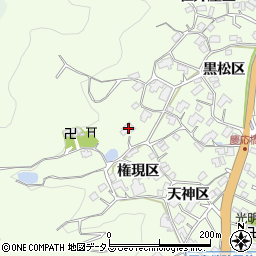 広島県尾道市因島中庄町権現区周辺の地図
