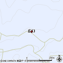 和歌山県伊都郡かつらぎ町広口周辺の地図