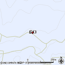 和歌山県かつらぎ町（伊都郡）広口周辺の地図