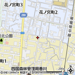 香川県高松市上之町2丁目1-10周辺の地図