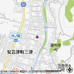 広島県東広島市安芸津町三津4659-2周辺の地図