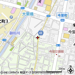 有限会社三和タクシー　今里営業所周辺の地図
