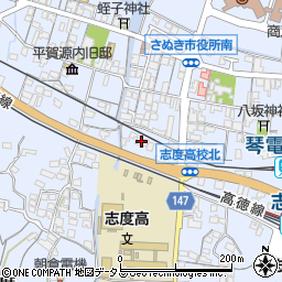 スズキ楽器パル志度周辺の地図