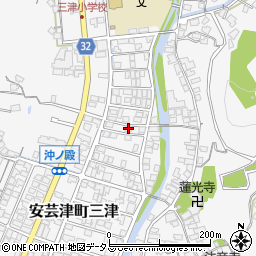 広島県東広島市安芸津町三津4663周辺の地図