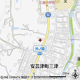 広島県東広島市安芸津町三津4647周辺の地図