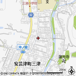 広島県東広島市安芸津町三津4661周辺の地図