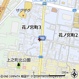 Ｋ＆Ａ花ノ宮周辺の地図