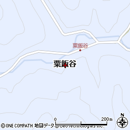 奈良県吉野郡黒滝村粟飯谷周辺の地図