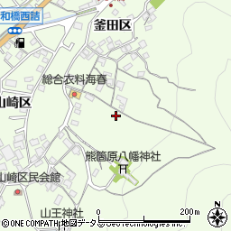 広島県尾道市因島中庄町釜田区368周辺の地図