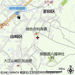 広島県尾道市因島中庄町釜田区379周辺の地図