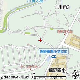 広島県安芸郡熊野町川角周辺の地図