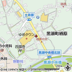 広島県東広島市黒瀬町楢原160周辺の地図