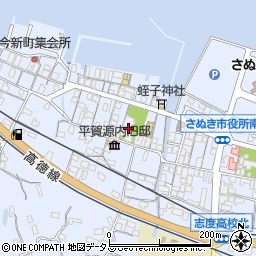 眞覺寺周辺の地図