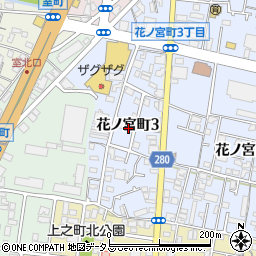 香川県高松市花ノ宮町3丁目周辺の地図