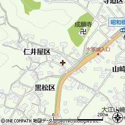 広島県尾道市因島中庄町（仁井屋区）周辺の地図